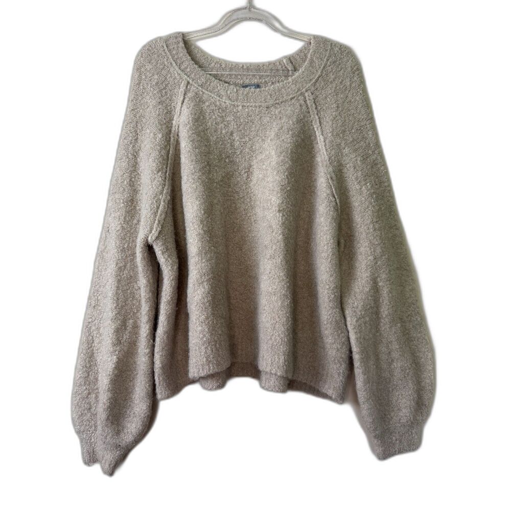 Aerie women's size large L wool blend oversized slouchy pullover sweater